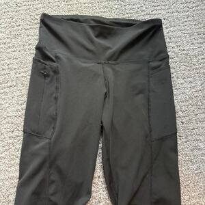 Adrienne vittadini black high waisted biker